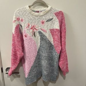 Vintage Sheridan Square sweater fairy kei L XL 80s